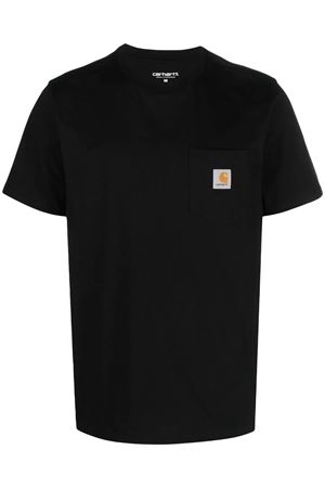 T-shirt Pocket in cotone nero CARHARTT WIP | I03043489